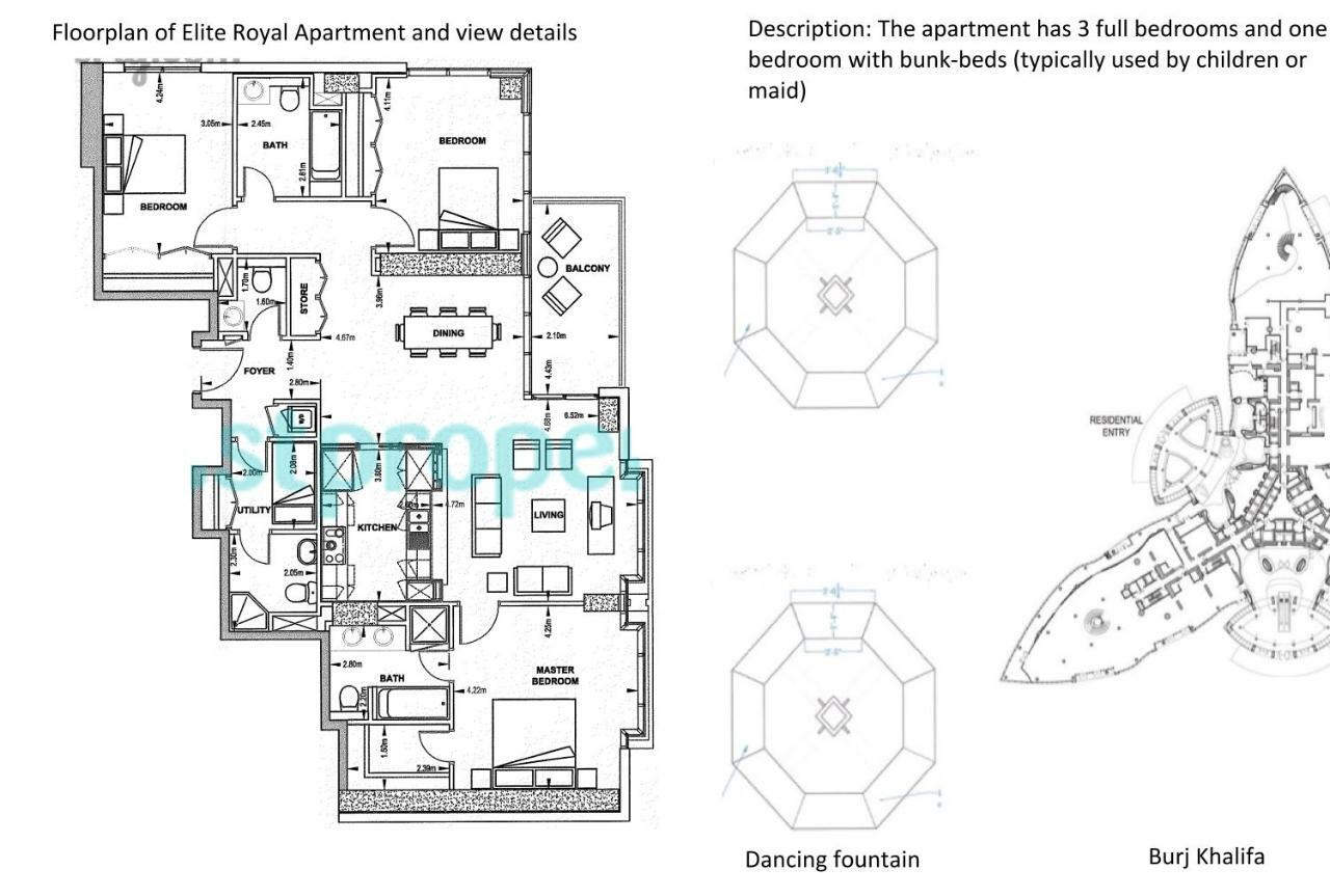 Elite Royal Apartment | Burj Residences Tower 5 | Gold Dubái Exterior foto